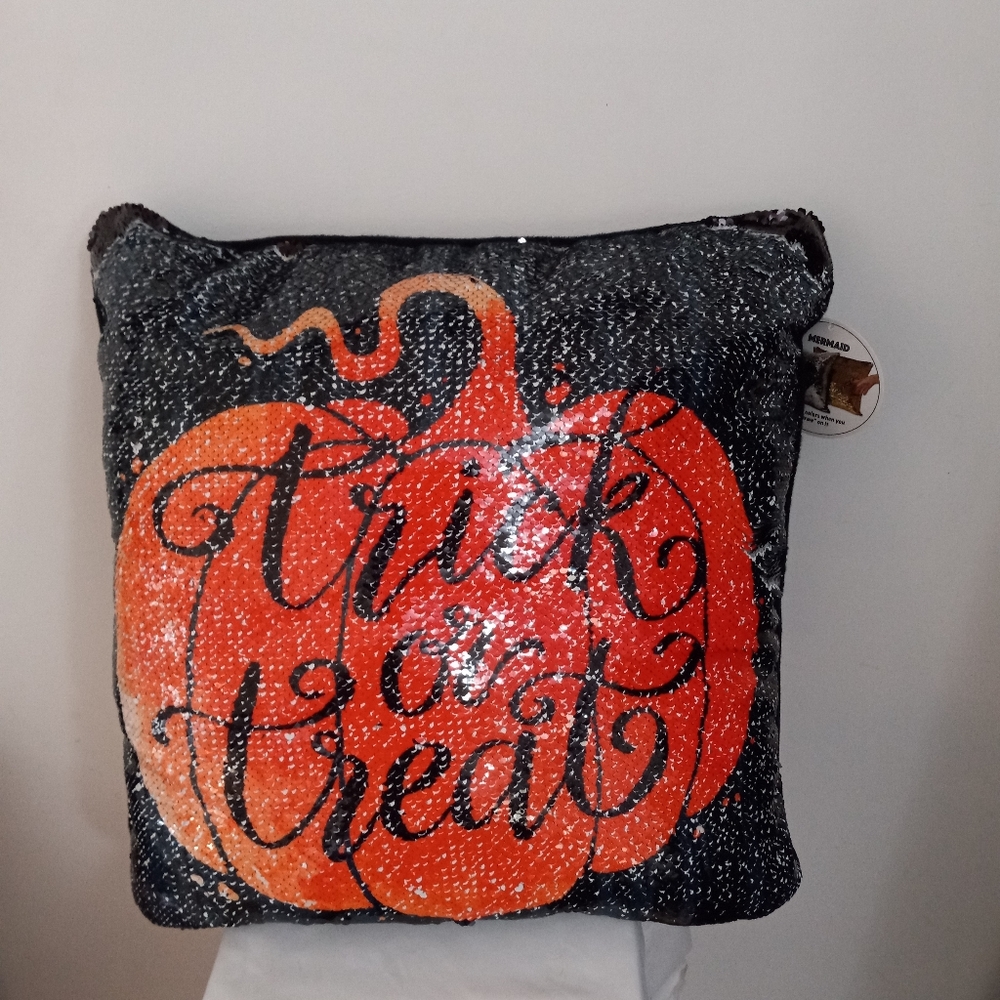 NWT.  Mermaid brand Halloween pillow.